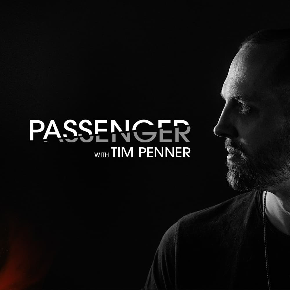 Passenger show artwork — Tim Penner in profile against a dark background, with the show title